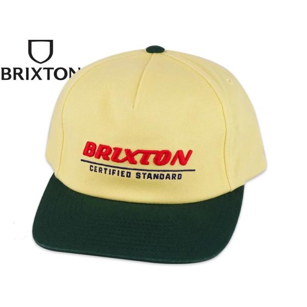 BRIXTON ブリクストン CERTIFIED LP CAP OFF WASHED CELESTIAL YELLOW/MEDITE ウォッシュドイエロー/ダークグリーン 23207
