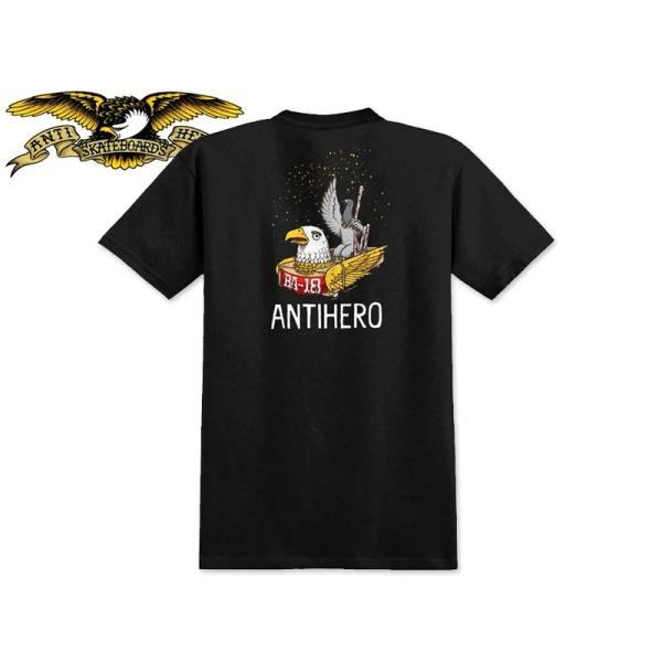 ANTIHERO アンタイヒーロー BA FIRST TEE BLACK Tシャツ ブラック 23223