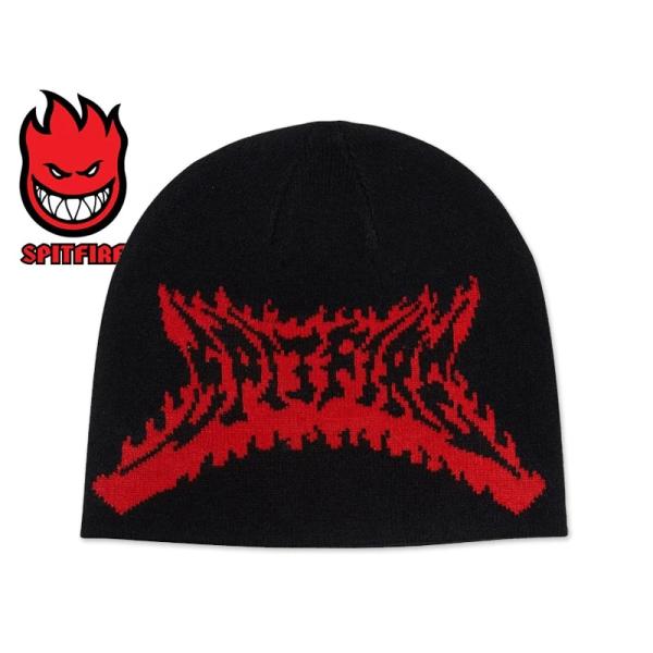 SPITFIRE スピットファイヤーFLAME OUT SKULLY BEANIE BLACK ビーニー ブラック 23235