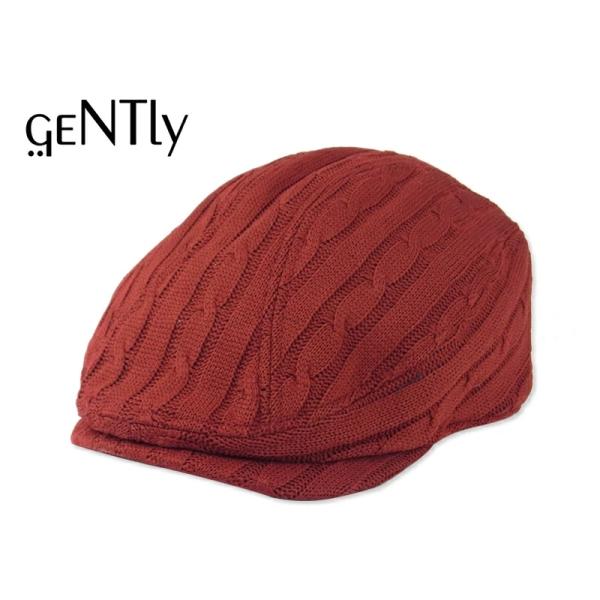 GENTLY【ジェントリー】シューリンニットハンチング ショッキング ワイン WINE ☆【当店通年大人気商品！】5468　