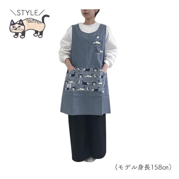 エプロン レディース おしゃれ 可愛い 保育士 ゆったり 猫 ガーデニング リボンあき 卒園記念品 先生 マチルダさん ゆうパケット1点まで可 21 Stream 通販 Yahoo ショッピング