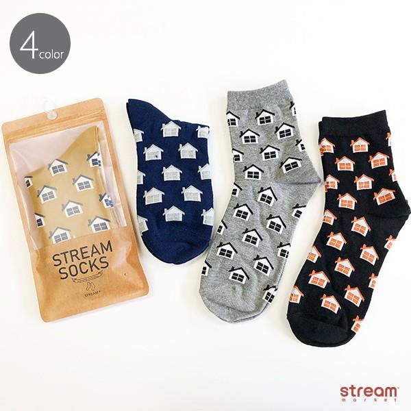 靴下 ソックス レディース かわいい おしゃれ 家 総柄 クルーソックス プレゼント 23 25cm ゆうパケット3点まで可 Stream 通販 Yahoo ショッピング