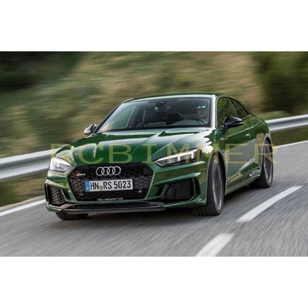 AUDI アウディ F5 A5 S5 RS5用 RSタイプ ハニカムグリル オールブラック PTS有 カメラ有 RSグリル フロントグリル センターグリル ラジ
