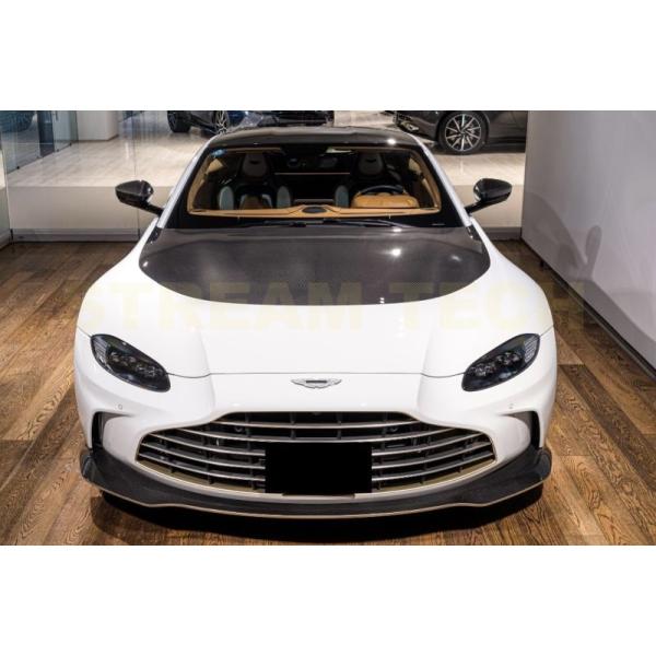 ASTON MARTIN アストンマーティン ヴァンテージ用 V12仕様 ドライカーボン フルエアロキット ボンネット バンパー フェンダー サイドステップ ウ
