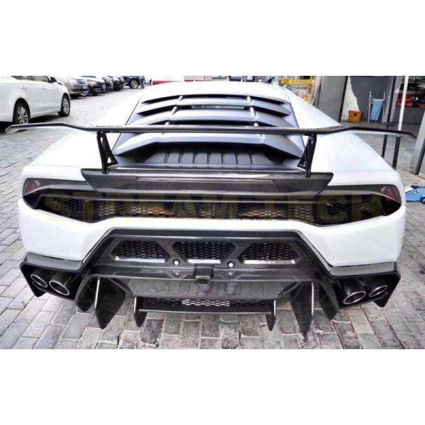 Lamborghini ランボルギーニ ウラカン LP610 LP580用 VRSタイプ カーボン リアバンパー リアバンパーディフューザー リアリップ カーボ