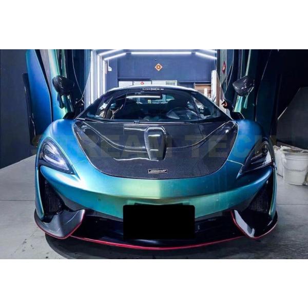 マクラーレン 540C 570S 570GT 600LT用 セナスタイル ドライカーボン ボンネット エンジンフード 綾織 カーボン C657015 McLar