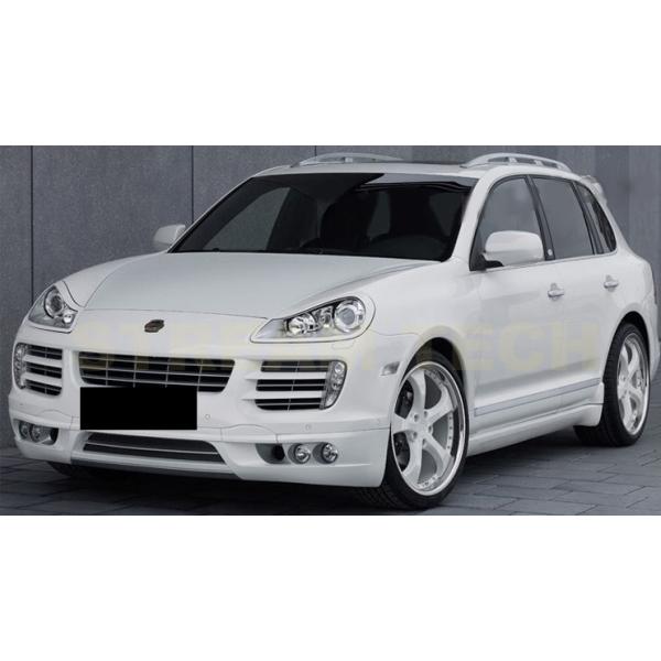 (新品)カイエン　955 957 サイドエアロのみ PORSCHE ポルシェ 957 カイエン用 TechAタイプ ハーフエアロセット LED