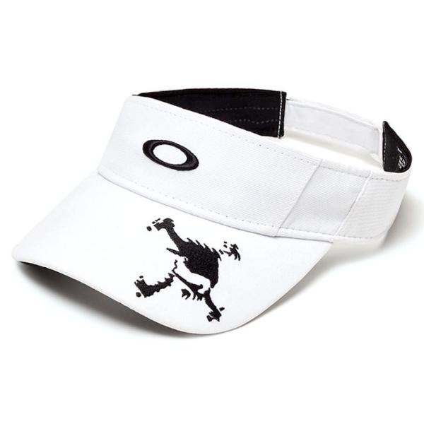 オークリー サンバイザー GOLF ゴルフ キャップ 帽子 吸水速乾 UVカット OAKLEY FOS901003 100 ホワイト