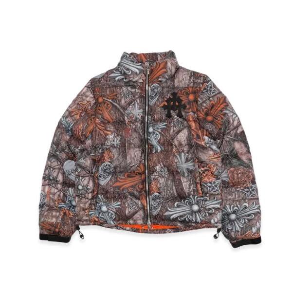 Chrome Hearts x Nike Drake NOCTA Leather Cross Patch Puffer Jacket