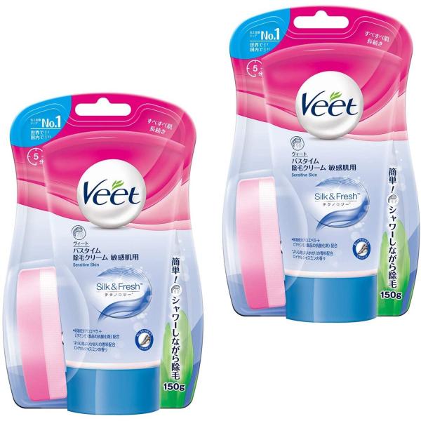 脱毛 除毛 クリーム ヴィート Veet バスタイム 除毛クリーム 敏感肌用