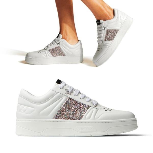 予約 Jimmy ジミーチュウ Choo Shoes 01 Bos 06 ピンク系 ホワイト系 Mochi White V 211 Clj Hawaii F 白スニーカー ブランドスニーカー レディーススニーカー スニーカー