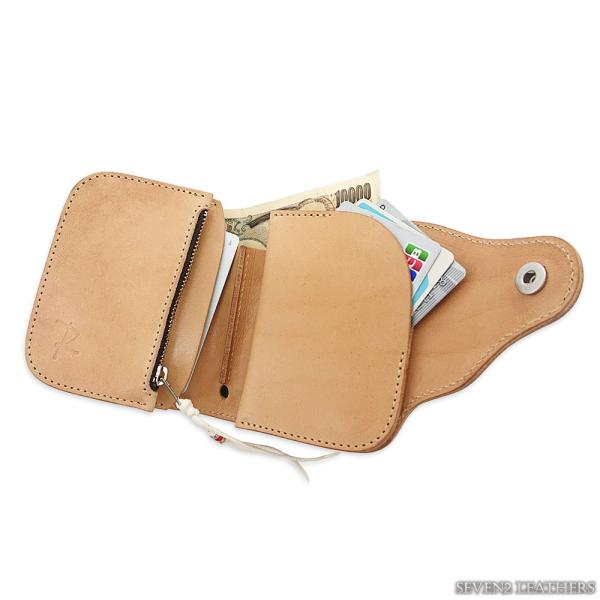 箱付き✨ レッドムーン 折財布 ヌメ革 コンチョ レザー 本革 ブラウン 箱付き✨ レッドムーン 折財布 ヌメ革 コンチョ レザー 本革