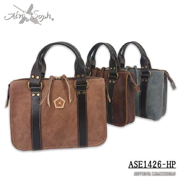 アインソフ AinSoph バッグ ブリーフケース ショルダーバッグ 2WAY カバン A5サイズ 収納力 本革 男女兼用 牛革 ASE1426-HP
