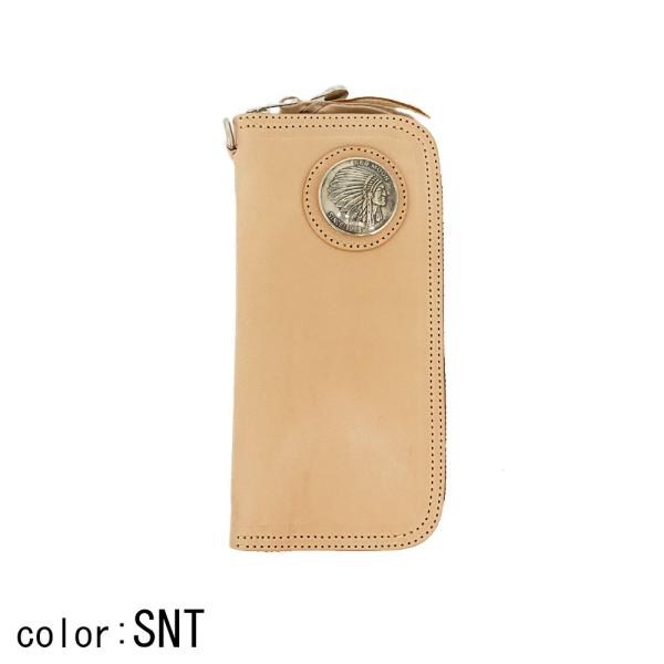 レッドムーンレザー 長財布 ボタン付き ブラウン ストラップ付き レッドムーンレザー 長財布 ボタン付き ブラウン ストラップ付き