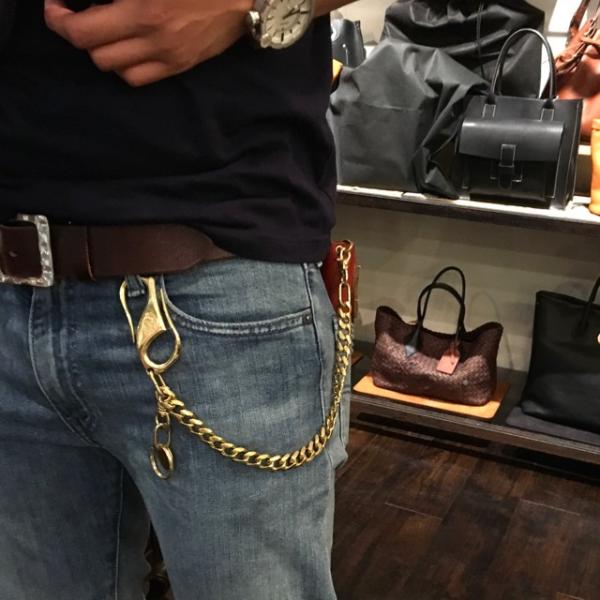レッドムーン　テキサス　刻印無し　真鍮ウォレットチェーン 期間限定値下げ！レッドムーン テキサス 刻印無し 真鍮