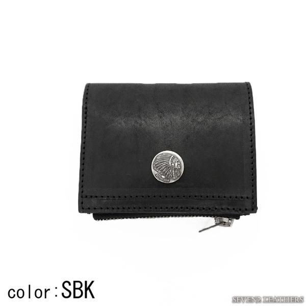REDMOON（レッドムーン） 財布 二つ折り 外付けコインケース コンチョ