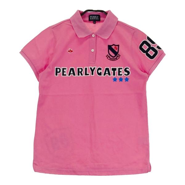 PEARLY GATES パーリーゲイツ 半袖ポロシャツ ピンク系 1 ゴルフウェア