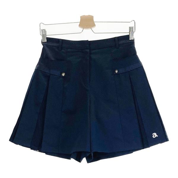 美品】ARCHIVIO アルチビオ キュロットパンツ ネイビー系 38 ゴルフ