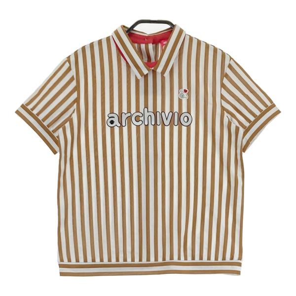 archivio - coco 中古 アルチビオ archivio レディース 半袖シャツ 36(S) 緑 襟付き カットソー 斜めストライプ 中古 レディース アルチビオ archivio 半袖シャツ 36(S) ピンク