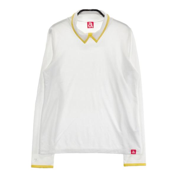 ARCHIVIO アルチビオ 襟付き長袖Tシャツ ホワイト系 40 ゴルフウェア 