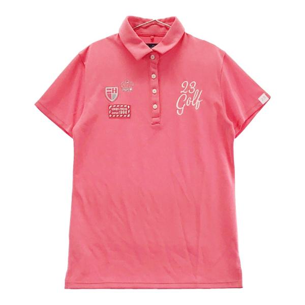 23区GOLF ニジュツサンクゴルフ 総柄 シャツ ゴルフ ウェア 半袖 花 23区GOLF ニジュウサンクゴルフ 半袖ポロシャツ アニマル 総柄