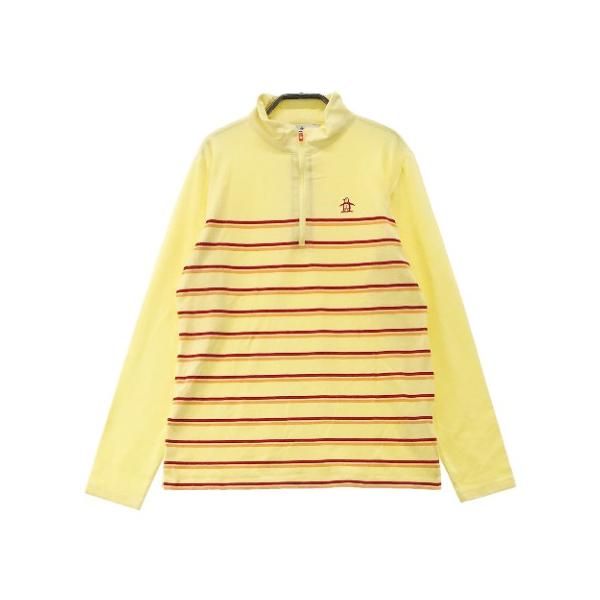 MUNSINGWEAR マンシングウェア ハーフジップ長袖Tシャツ ボーダー柄 イエロー系 L ゴルフウェア レディース :1-240001872287:ブランド古着ストスト 通販 MUNSINGWEAR マンシングウェア ハーフジップ 長袖Tシャツ ボーダー柄 ネイビー系 M ゴルフウェア レディース