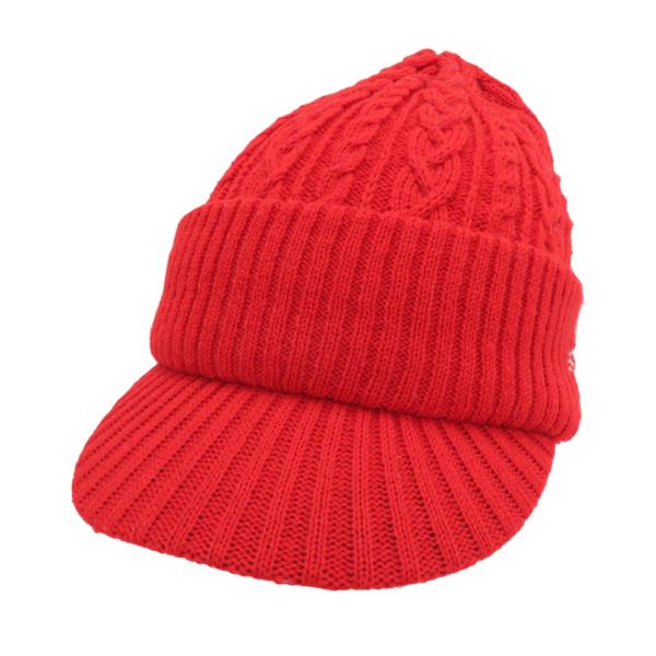 BEAMS GOLF ビームスゴルフ  ニットキャップ  レッド系 55-57 ゴルフウェア