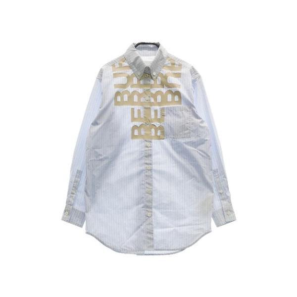 【極美品】BURBERRY 長袖シャツ BURBERRY（バーバリー） 8052266 長袖シャツ ストライプ ブルー系 36