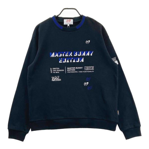 サイズ：6 MASTER BUNNY EDITION マスターバニーエディション 2024年モデル 4262901 トレーナー  ブラック系 [240002019597] ゴルフウェア メンズ ストスト MASTER BUNNY EDITION（マスターバニーエディション） 【新品】MASTER
