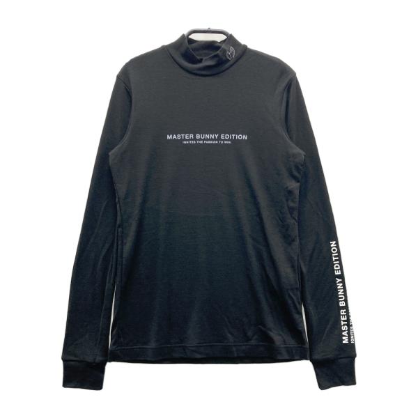 サイズ：0 MASTER BUNNY EDITION マスターバニーエディション 2024年 長袖ハイネックTシャツ  ブラック系 [240101436160] ゴルフウェア レディース ストスト MASTER BUNNY EDITION（マスターバニーエディション） 【新品】MASTER