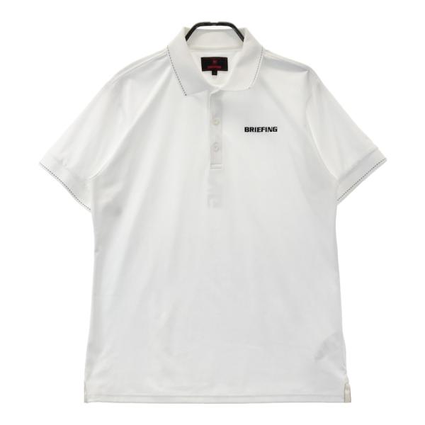 BRIEFING GOLF ブリーフィング 半袖ポロシャツ ホワイト系 L ゴルフ