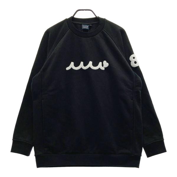 【新品】ムータゴルフ　トレーナー　黒　レディースＭ 新品】MUTA MARINE ムータマリン 大阪限定 パイルロゴトレーナー