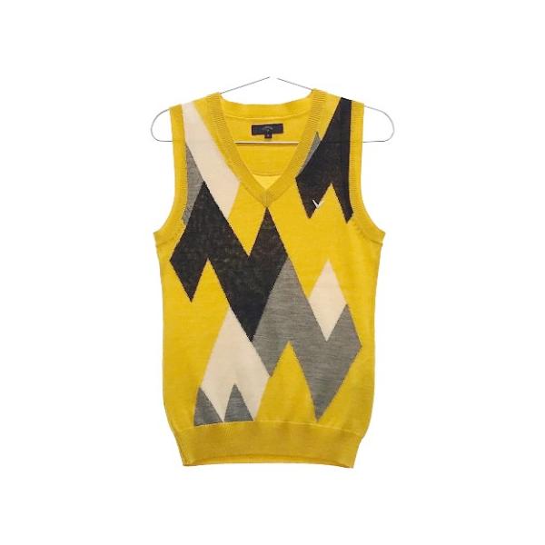 （未使用/40%OFF）Callaway イエロー Vネック ベスト LL stst-used_1-240101024379