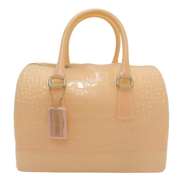 FURLA フルラ 2wayバッグ ミニバッグ キャンディバッグ ベージュ系 FURLA フルラ キャンディバッグ クロコ型押し ベージュ系