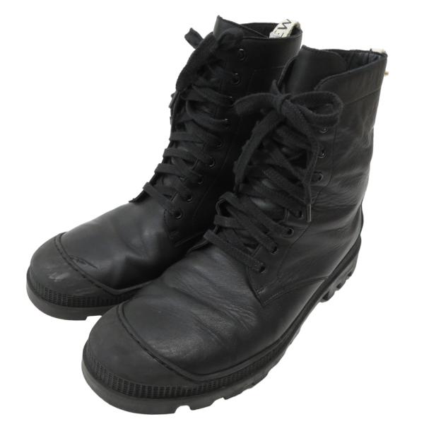 【月末限定お値下げ】LOEWE コンバットブーツ ブラック 38 ロエベ LOEWE ミッド コンバット ブーツ 37 サイズ ブラック 靴