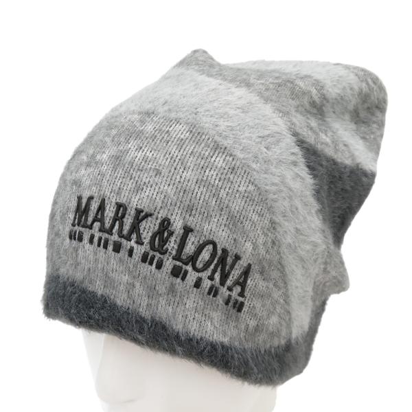 【新品】MARK&LONA マークアンドロナ 2022年モデル ニットビーニー  グレー系 FREE ゴルフウェア