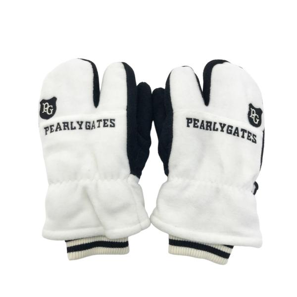 パーリーゲイツ☆フリースミトン PEARLY GATES パーリーゲイツ フリースミトン ホワイト系 S