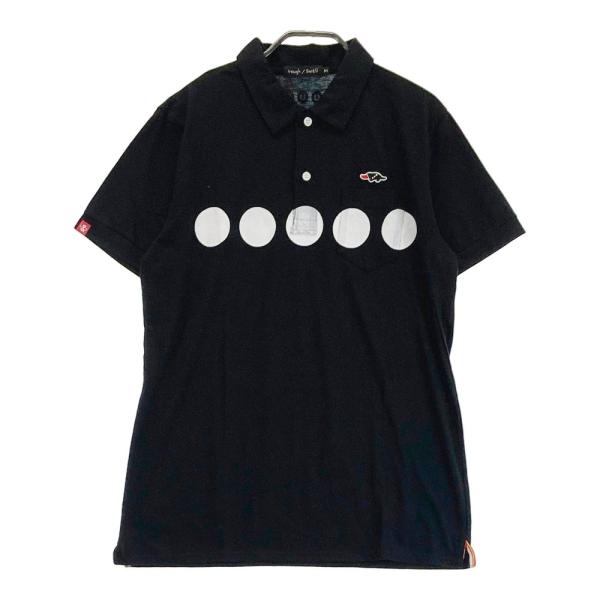 rough & swell Lサイズ ポロシャツ 黒色 ラフアンドスウェル GO/LOOK!（ゴルック） | rough & swell HORIZON POLO ブラック