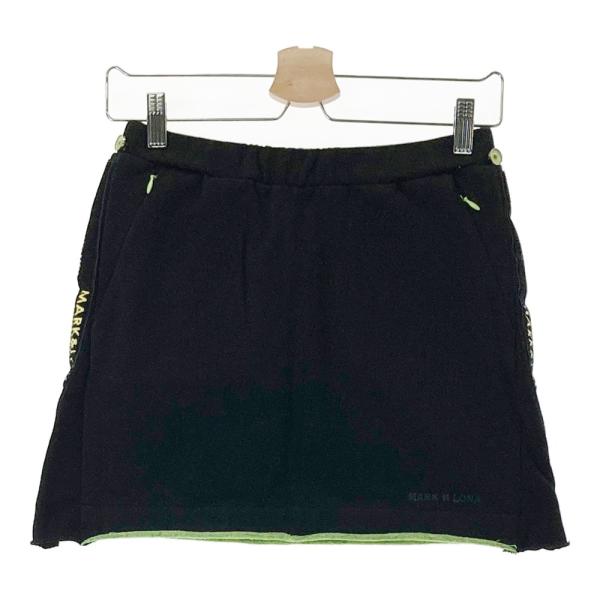 MARK&LONA マークアンドロナ 裏起毛スウェットスカート ブラック系 38