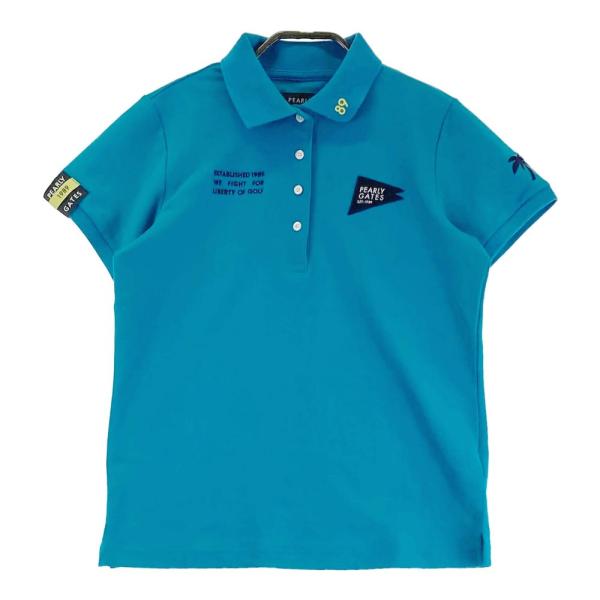PEARLY GATES パーリーゲイツ 2023年モデル 半袖 ポロシャツ ブルー系