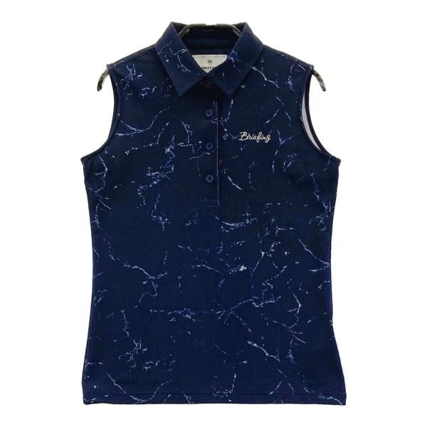 BRIEFING - coco 中古 ブリーフィング BRIEFING レディース ノースリーブ XS 白  ホワイト×グレー ポロシャツ カモフラ 小さい BRIEFING - coco 中古 ブリーフィング BRIEFING レディース