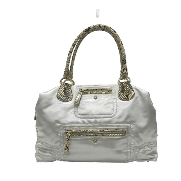 TOD'S トッズ ハンドバッグ パイソン ゴールド系 レディース