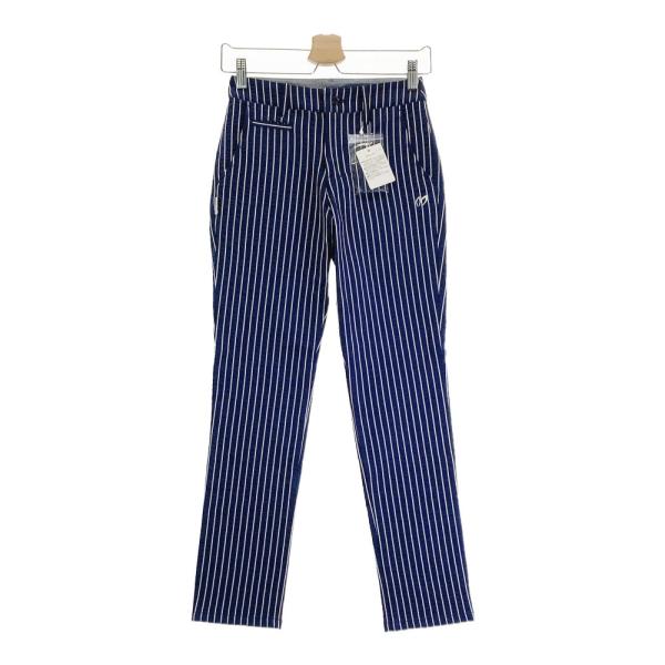 サイズ：00 MASTER BUNNY EDITION マスターバニーエディション  ストレッチパンツ シアサッカー ストライプ柄 グレー系 [240101446741] ゴルフウェア レディース ストスト MASTER BUNNY EDITION マスターバニーエディション シアサッカー