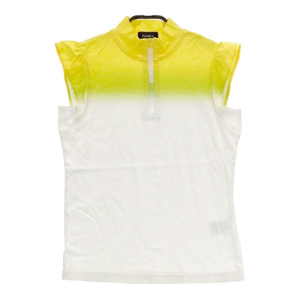 PEARLY GATES（パーリーゲイツ） ハーフジップ 半袖 Tシャツ イエロー