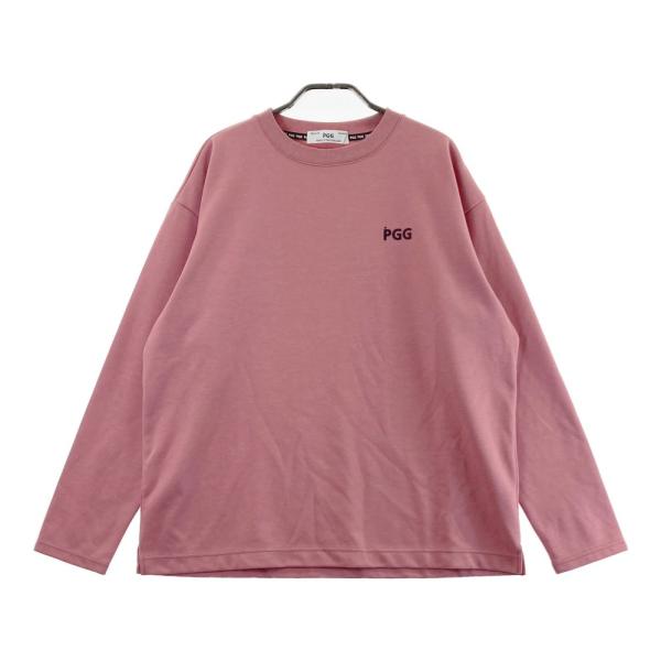 サイズ：4 PGG PEARLY GATES パーリーゲイツ 2023年 フード付 長袖Tシャツ 総柄 ピンク系 [240101496442] ゴルフウェア メンズ ストスト PEARLY GATES PGG パーリーゲイツ 2023年モデル 長袖Tシャツ