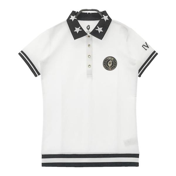 新品未使用　V12ヴィトゥエルヴ　ゴルフ　半袖ポロシャツ　M　ホワイト V12 ヴィトゥエルヴ 半袖ポロシャツ ホワイト系 0 ゴルフウェア