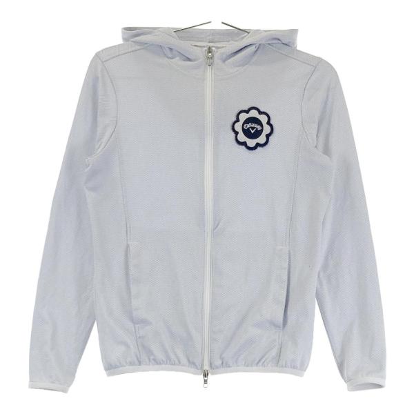 Callaway ジップパーカー　ホワイト　M Callaway（キャロウェイ） ジップパーカーブルゾン 白×レッド