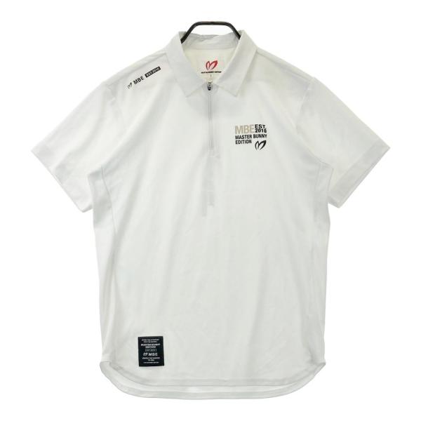 新品 2024年モデル マスターバニー 半袖 ポロシャツ 4 白 パーリー