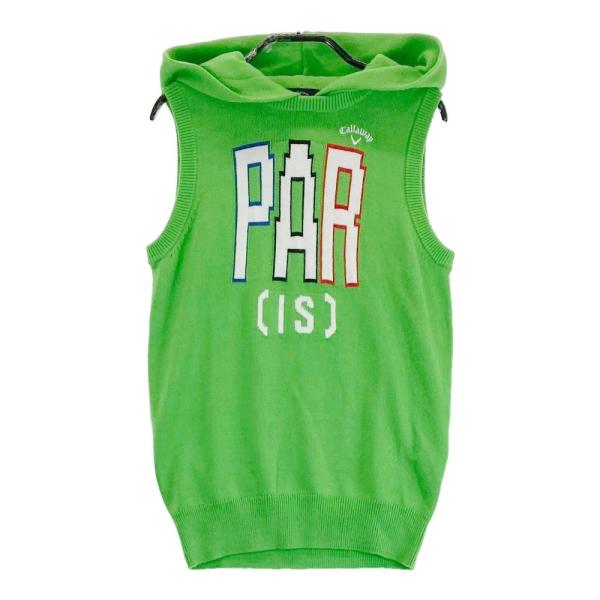 Callaway CALLAWAY キャロウェイ フード付 ニットベスト グリーン系 S