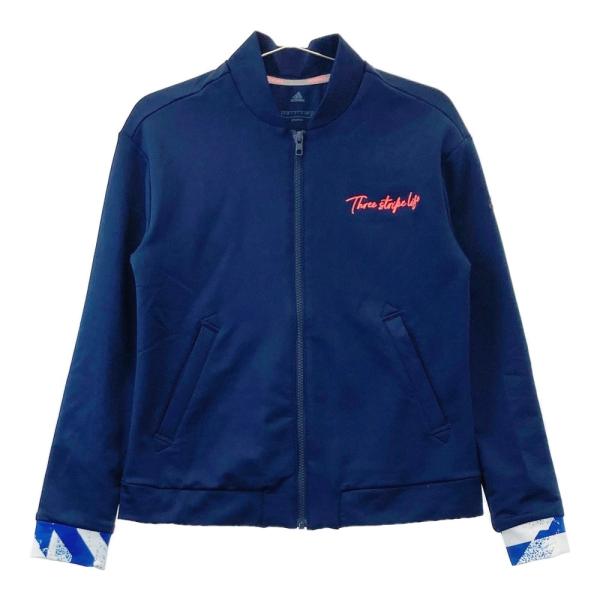 adidas ゴルフウェアレディース　フリースセットアップ ネイビー adidasアディダスゴルフレディースウェア （2024秋冬アディダス